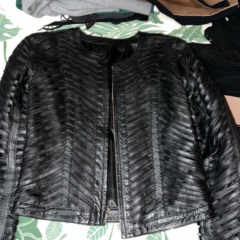 Super cute and stylish genuine leather Germain jacket